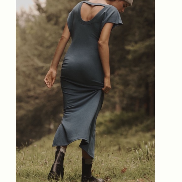 NWT Anthropologie Daily Practice  V-Neck Midi Dress L - Picture 6 of 15